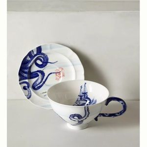 From the Deep Teacup and Saucer *Discontinued* Anthropologie